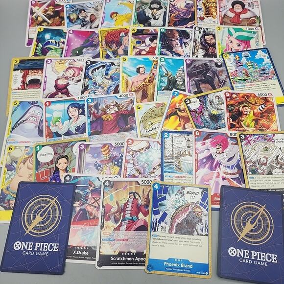 One Piece Cards Lot of 40 Cards Includes Everything Pictured - Picture 1 of 12
